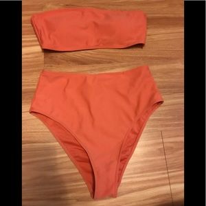 Peach/Orange bathingsuit ( has never been worn)